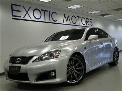 2009 lexus is-f!! sil/blk! nav rear-cam heated-sts rear-pdc xenons 19"whls 420hp