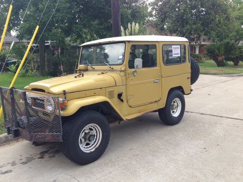 1978 toyota land cruiser fj40 4x4 all original, hardtop, mustard yellow,