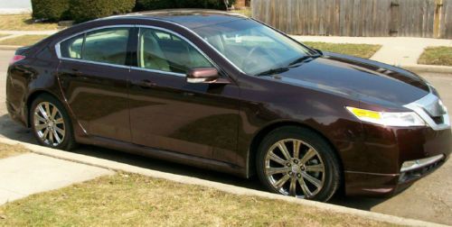 2009 acura tl w/chrome rims &amp; $8,000 worth of factory extras. sharpest tl