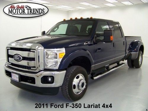 2011 ford f350 4x4 lariat rearcam drw 6.2 v8 leather htd ac seats bedliner 16k