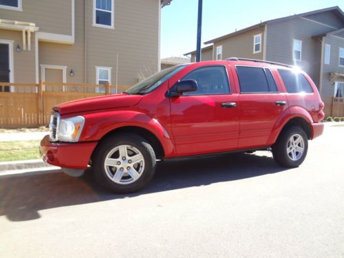 2004 dodge durango slt sport utility 4-door 4.7l - red