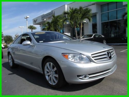 07 iridium silver cl-550 5.5l v8 coupe *heated &amp; ventilated leather seats*low mi