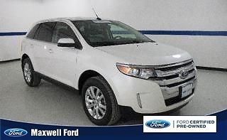 13 ford edge 4dr limited fwd leather, dual temp a/c ford certified pre owned