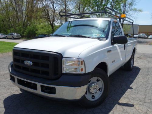 Ford f-250 xl regular cab 6.0l diesel ladder rack free autocheck no reserve