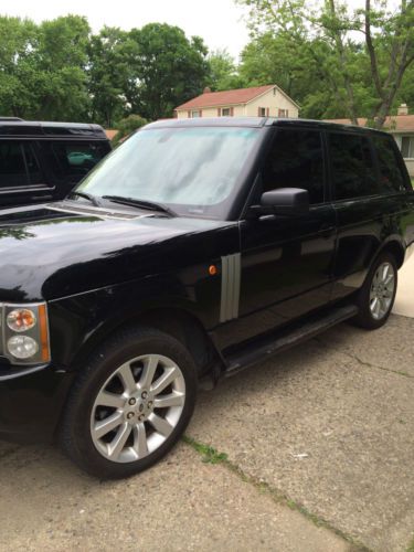 Land rover range rover 2005 black hse