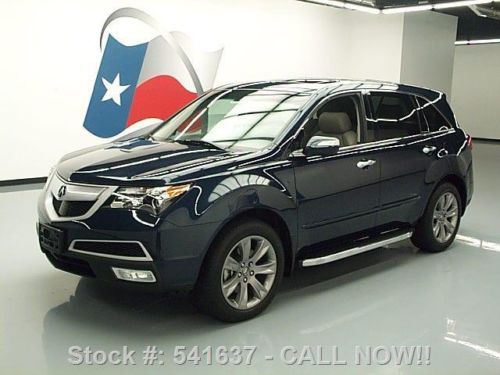 2012 acura mdx sh-awd advance sunroof nav dvd 19&#039;s 27k texas direct auto