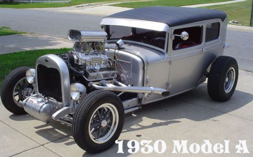 1930 model a blown sbc polished weiand blower ! chopped &amp; channeled ! nice !