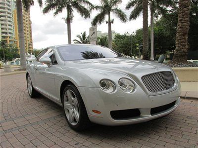 Bentley continental gt moonbeam silver beluga low miles navi