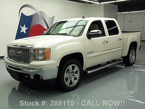 2010 gmc sierra slt crew htd leather rear cam 20's 46k! texas direct auto