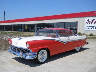 1956 fiesta red / colonial white ford fairlane victoria