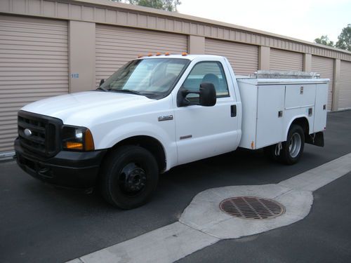 2005 ford f350 xl super duty, service truck, diesel, lockable storage boxes