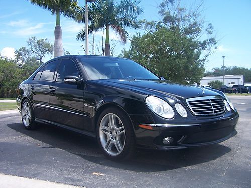 Purchase used 2005 MERCEDES BENZ E55 AMG DARK GREEN WITH NAVIGATION E ...