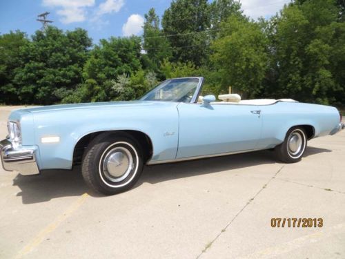 1975 oldsmobile delta 88 royale convertible. original, documented, 22,484 miles