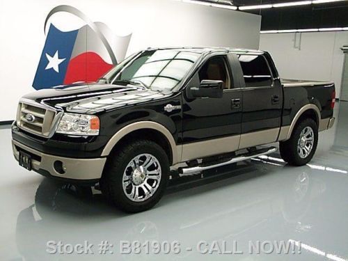 2008 ford f-150 king ranch crew sunroof rear cam 64k mi texas direct auto