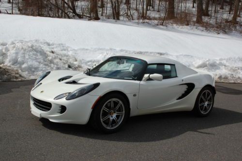 2006 lotus elise white sport touring loaded both tops one owner full history