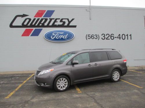 2012 sienna sle loaded dvd remote start low miles 3rd row seating van toyota