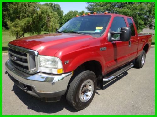 2002 ford f-250 xlt 4x4 ext cab pickup v-8 auto truck clean carfax no reserve