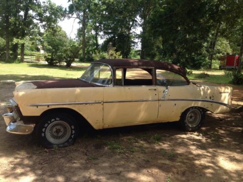 1956 chevy 2dr sedan gasser rat hot rod project car 55 56 57 tri five