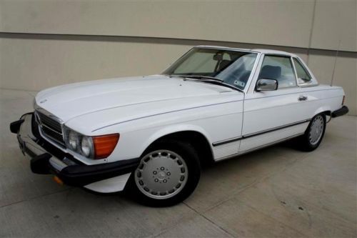 1989 mercedes-benz 560 sl only 83k miles soft/hard tops convertible garage kept!