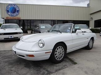 1991 white spider veloce! pininfarina, mint condition, classic sport convertible