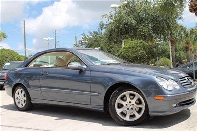 2004 blue  mercedes-benz clk320 2door coupe 3.2l