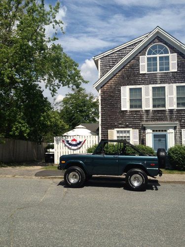 1970 ford bronco.  customized.  5.0l mustang eng.  rhino liner.  huge wheels.