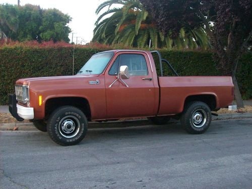 1977 chevrolet short bed k-10 4x4 truck