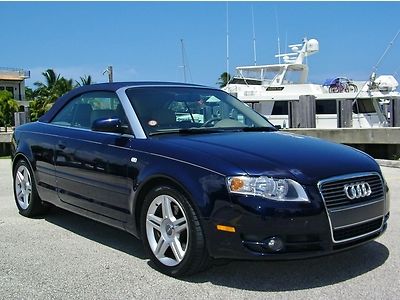 Wow!! clean hist! audi a4 2.0t conv! lthr! full pwr! auto! fl car! call now!!