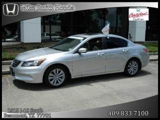 2011 honda accord sdn 4dr i4 auto ex-l   leather power windows sunroof alloy