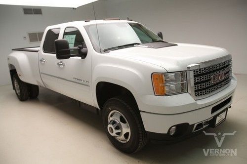 2014 drw denali crew 4x4 navigation sunroof leather heated rear dvd diesel