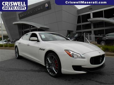 New 2014 maserati quattroporte gts ferrari v8 nav sport white black sport carbon