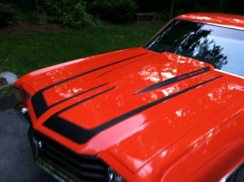 1972 hugger orange chevy el camino ss