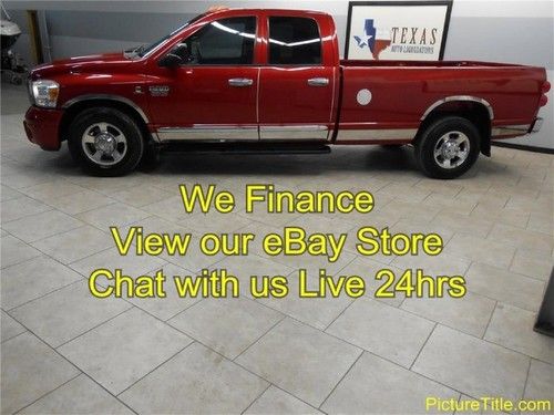 08 ram 3500 2wd gps navi laramie leather cummins diesel finance texas