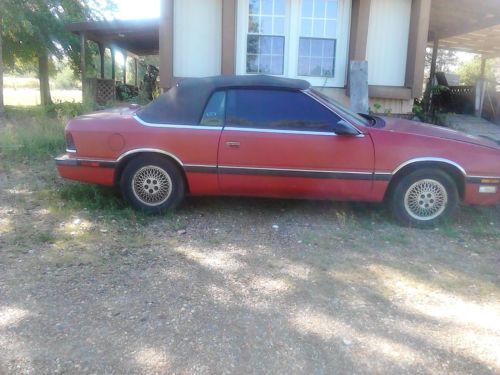 1989 chrysler convertible includes 1988 parts car