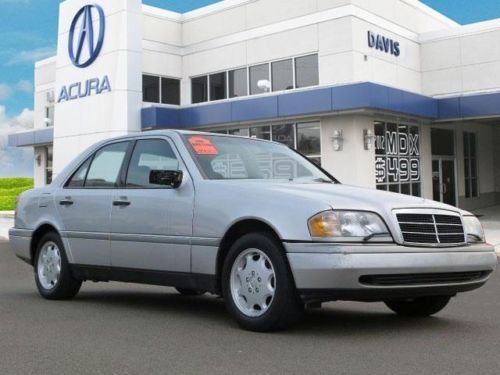 No reserve 1996 105998 miles auto sedan mercedes c class silver black leather