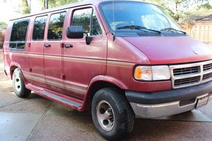 1996 dodge van conversion b2500, 76k miles, original owner