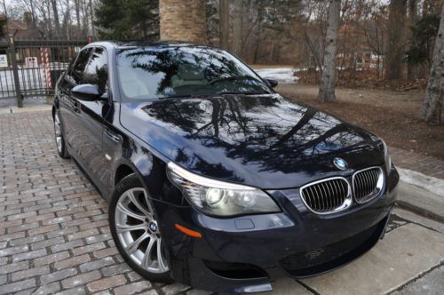 2008 m5 sport.no reserve.5.0 l v 10/leather/navi/moon/19&#039;s/smg/salvage/rebuilt