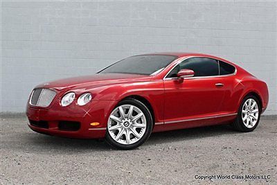 Only 22k mi rare red 05 bentley continental gt v12 nav loaded 04 06 07 gorgeous!