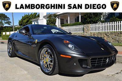 2007 ferrari 599 gtb. grigio silverstone. 4k miles. beige interior. carbon fiber