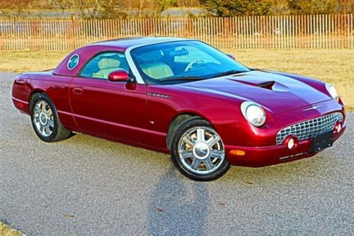 2004 thunderbird premium for sale~hard top~chrome rims~leather~heated seats~mint