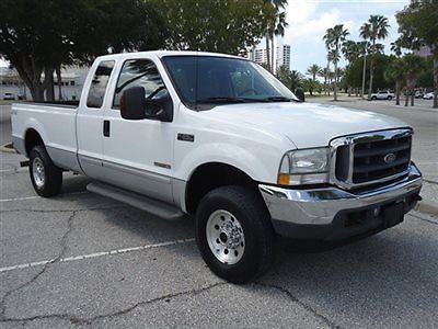 Xlt cloth turbo diesel 4x4 xcab long bed cleanest truck around one fl owner