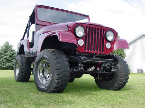 1974 jeep cj5 cj-5 i6 straight six manual trans lifted boxed frame no reserve!