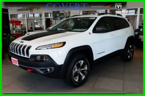 J03183 new jeep trailhawk white suv premium 4dr 3.2l v6 24v automatic 4wd