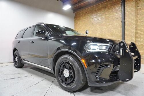 2021 dodge durango pursuit awd 5.7l v8 hemi red/blue lightbar and led