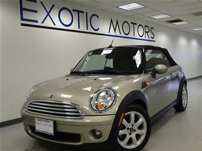 2009 mini cooper convertible! push-start cd-plyr alloy blk-top warranty 1-owner!