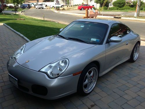 2003 porsche 911 carrera 4s coupe 2-door 3.6l silver rare find low miles extras!