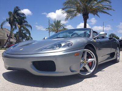 2004 ferrari 360 spider f1 one owner florida car clean carfax only 4547 miles!