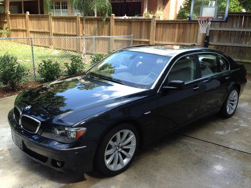 2007 bmw 750li  sedan 4-door 4.8l fi dohc 32v rwd black outstanding condition