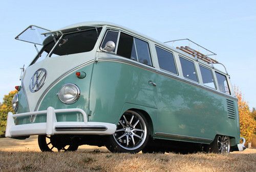 Full rotisserrie restored 1961 15 window walk thru californis bus