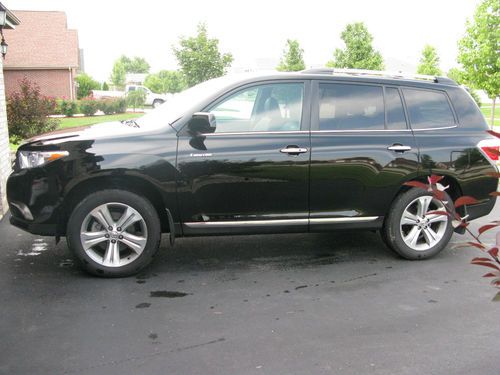 2012 toyota highlander limited awd navigation excellent condition black tan